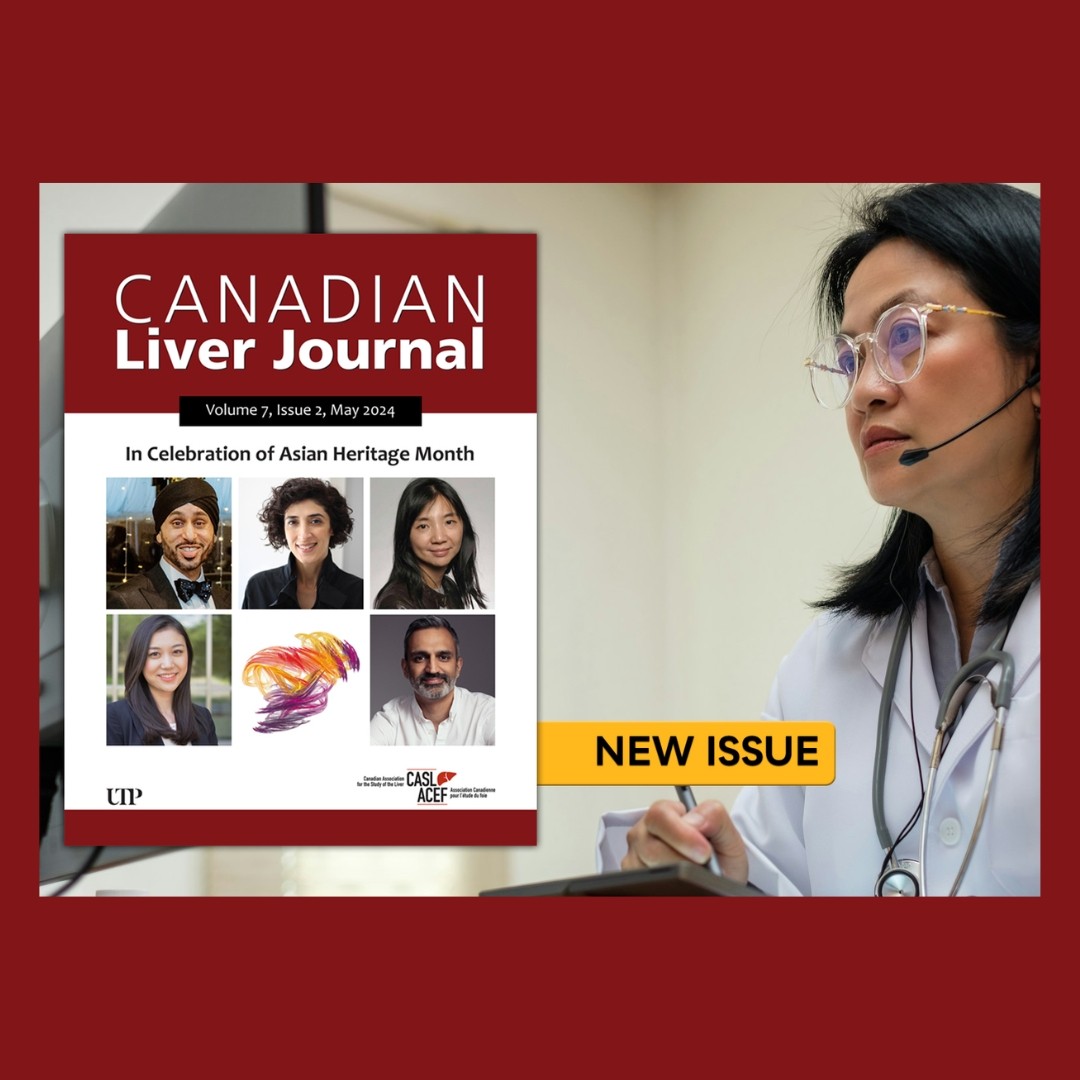 Red background with the logo of the Canadian Liver Journal